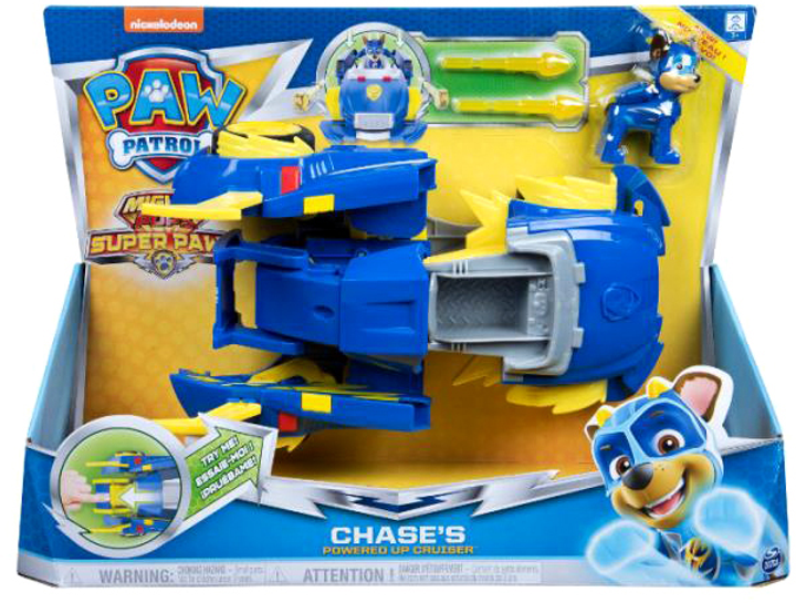 Samochód Spin Master Paw Patrol Mighty Pups Super Paws Pojazd Chases Powered Up z figurką (778988264973) - obraz 1