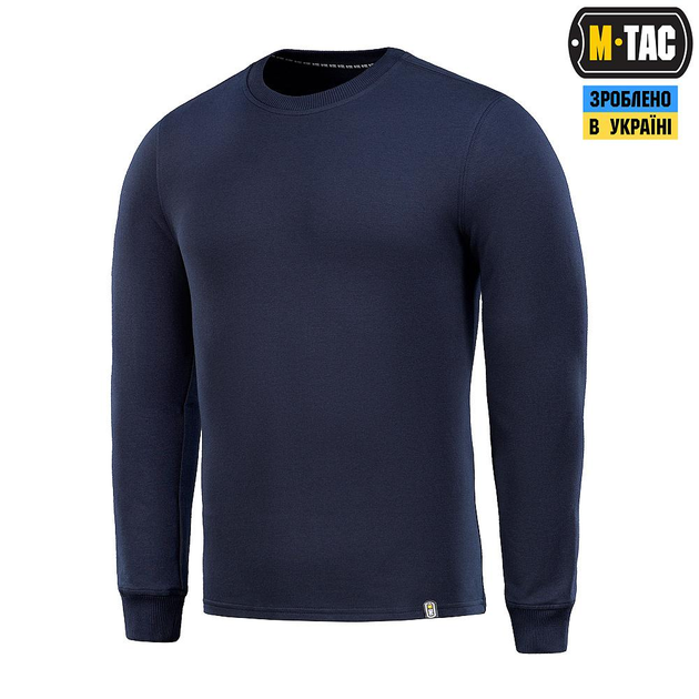 Тактичний M-Tac пуловер 4 Seasons Dark Navy Blue темно-синій 2XL - зображення 1