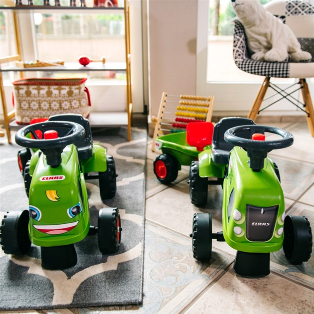 Jeździk Falk Baby Claas Traktor z przyczepą i akcesoriami Zielony (3016200021230) - obraz 13