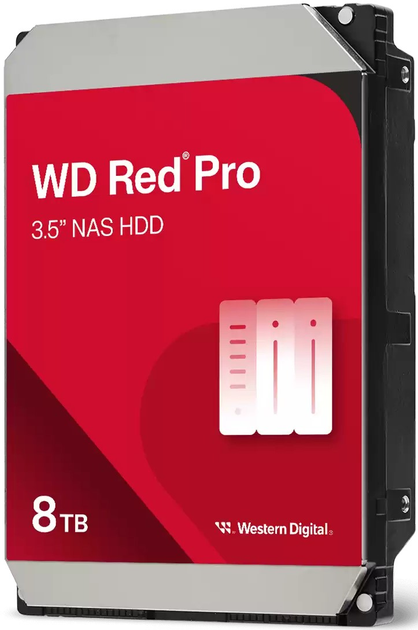 Жорсткий диск Western Digital Red Pro 8TB 7200rpm 256MB 3.5" SATAIII (WD8005FFBX) - зображення 1