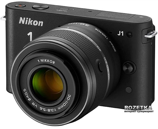 Фотоаппарат Nikon 1 J1 10-30 VR+30-110 VR Kit Black купить на