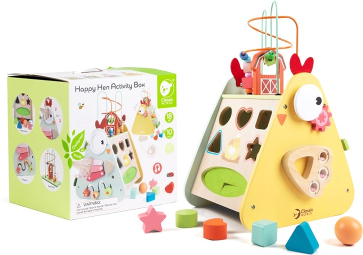 Розвиваюча іграшка Classic World Happy Hen Activity Box (6927049021725) - зображення 2