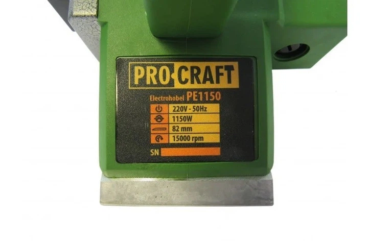 Рубанок электрический ProCraft PE1150 (регулировка глубины строгания) - изображение 7