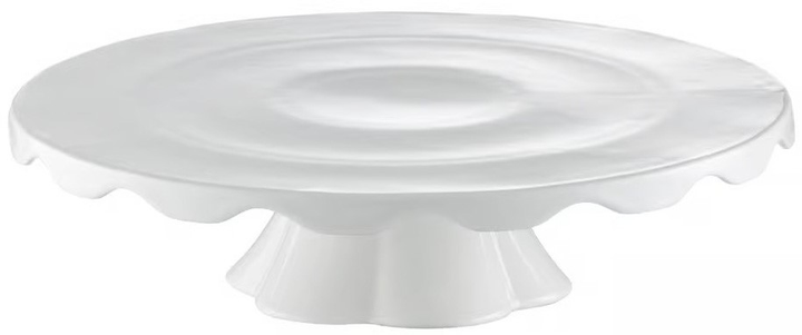 Patera na ciasto Ambition Crema porcelanowa biała 30 cm (5904134621337) - obraz 1