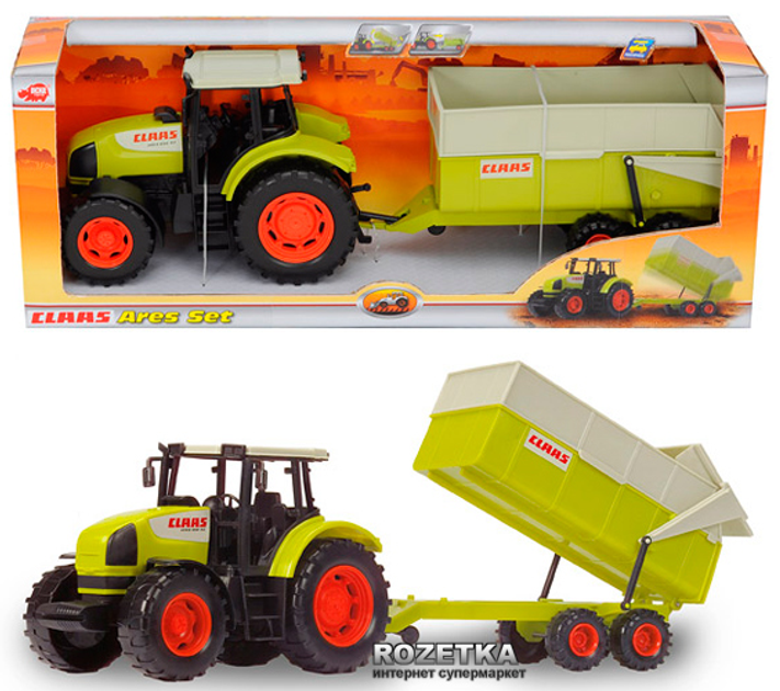 Игрушка Dickie Toys Трактор с прицепом (3475507) – фото, отзывы ...