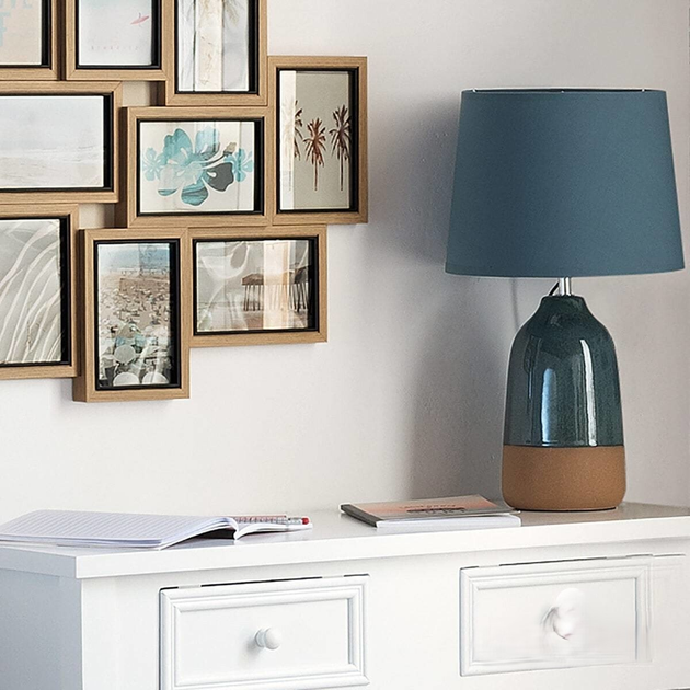 Lampka stołowa Atmosphera z ceramiczną podstawą Pietra 43 cm (3560238704103) - obraz 3