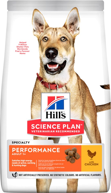 Сухий корм для активних мисливських собак Hill's Science Plan Adult Performance з куркою 14 кг (0052742026114) - зображення 1