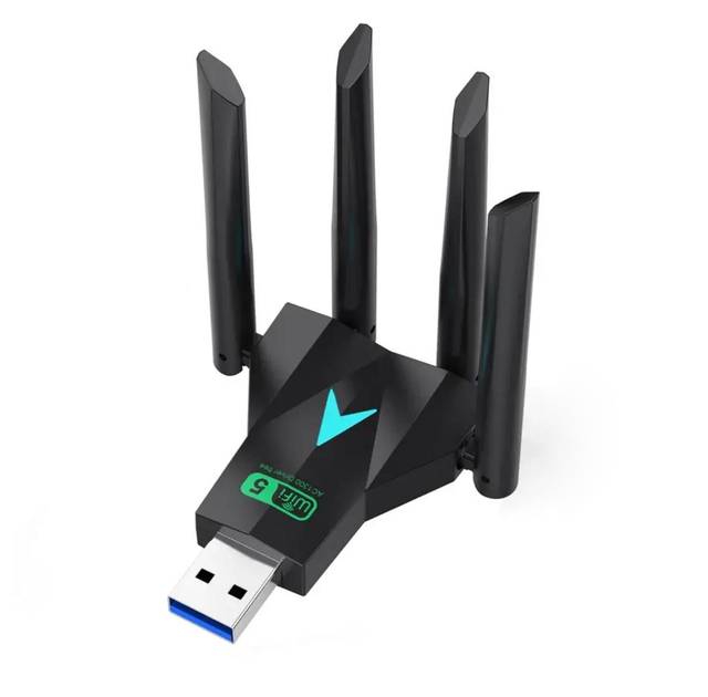 Двухдиапазонный адаптер WiFi переходник ICANING 1200 Мбит/с 2.4G + 5G с ...