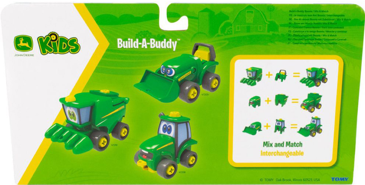Ігровий набір-конструктор Tomy John Deere Трактор з ковшем і причепом (0036881472094) - зображення 9