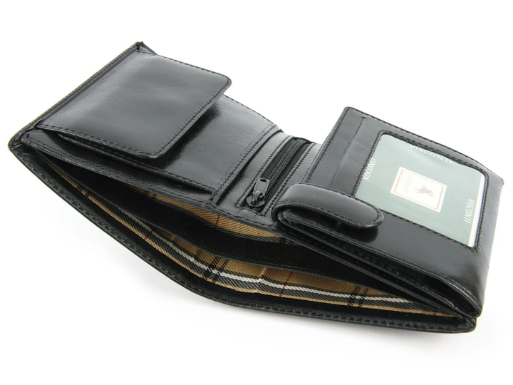 Мужской кожаный кошелек Visconti MZ3 Milan (Italian Black) - изображение 9