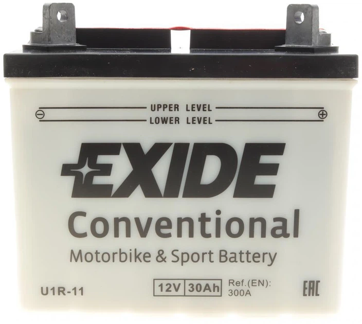 Аккумуляторная батарея Exide 30 А/час 300 A 196 x 130 x 180 мм (-/+) B0 (U1R-11) - Фото 8 Аккумуляторная батарея Exide 30 А/час 300 A 196 x 130 x 180 мм (-/+) B0 (U1R-11) - изображение 8