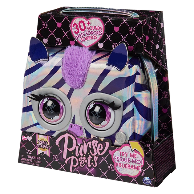 Purse Pets: інтерактивна сумочка 'Зебра' Purse Pets SM26700/5906 - Фото 7 Purse Pets: інтерактивна сумочка 'Зебра' Purse Pets SM26700/5906 - изображение 7