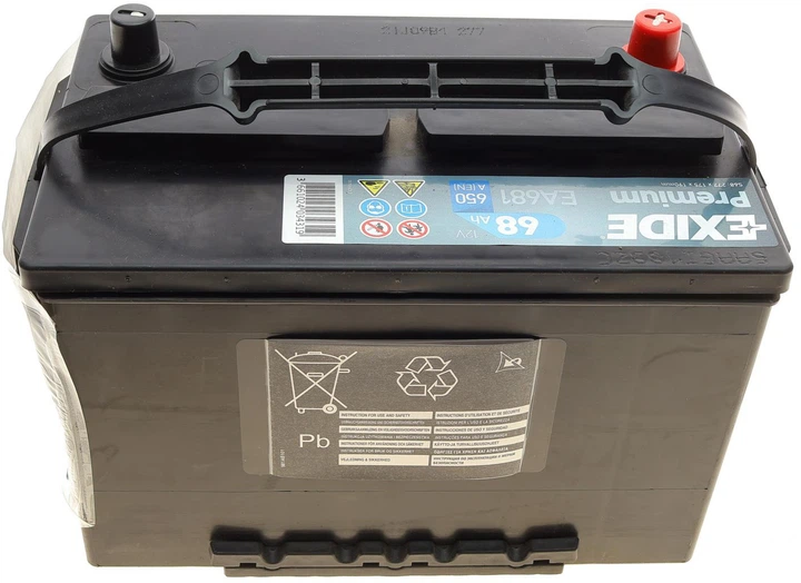 Акумуляторна батарея Exide Premium 68 А/год 650 A 277 x 175 x 190 мм (+/-) B1/B12 (EA681) - зображення 5