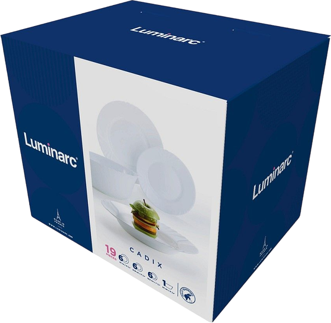 Столовий сервіз Luminarc Cadix на 6 осіб 19 предметів (0883314481037) - зображення 5