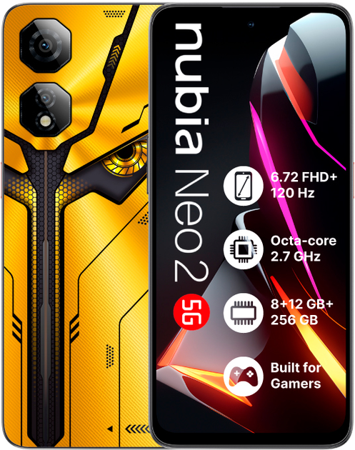 Мобильный телефон Nubia Neo 2 5G 8/256GB Yellow - изображение 1