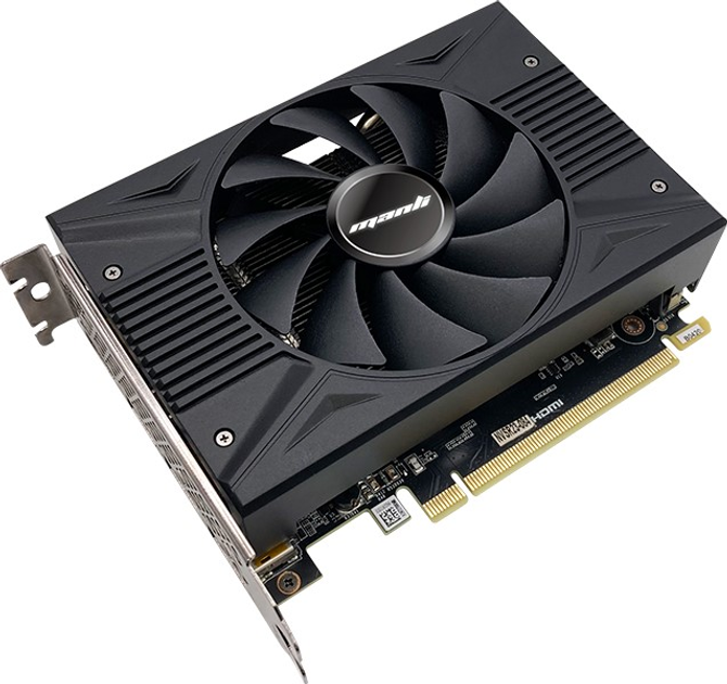 Відеокарта Manli PCI-Ex GeForce RTX 3050 6GB GDDR6 (96bit) (1470/14000) (HDMI, DisplayPort, DVI-D) (N64030500M15862) - зображення 2