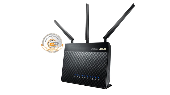 Беспроводной маршрутизатор Asus RT-AC68U V3 (AC1900, 1xGE WAN, 4xGE LAN, AI AiMesh, Broadcom,1xUSB 3.0, 1xUSB 2.0, поддержка 3G/4G-модема, 3 внешние антенны) - Фото 2 Беспроводной маршрутизатор Asus RT-AC68U V3 (AC1900, 1xGE WAN, 4xGE LAN, AI AiMesh, Broadcom,1xUSB 3.0, 1xUSB 2.0, поддержка 3G/4G-модема, 3 внешние антенны) - изображение 2