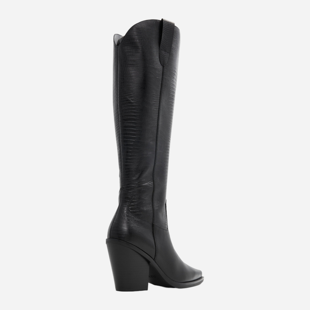 Kozaki kowbojki damskie wysokie ALDO 13472512-001 38 (7.5US) 24.3 cm Czarne (684444450661) - obraz 4