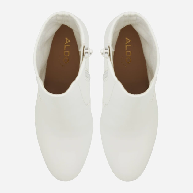 Botki damskie na obcasie ALDO 13691149-121 37.5 (7US) 23.8 cm Białe (58822113514) - obraz 5