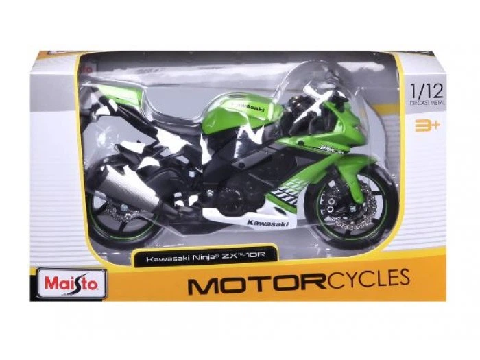 Мотоцикл металлический Kawasaki Ninja ZX-10R, Maisto, 31101-10011