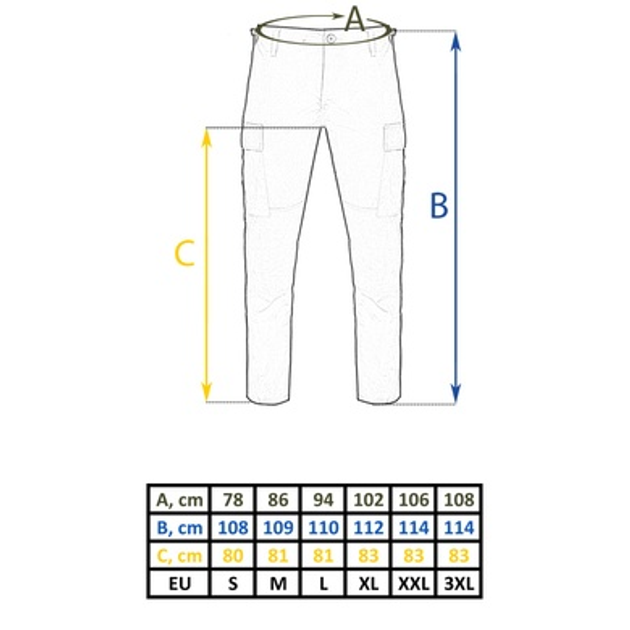 Штани чорний польові xl teesar slim rip-stop fit bdu - зображення 2