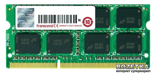 Оперативная память Transcend SODIMM DDR3-1600 4096MB PC3-12800 ...