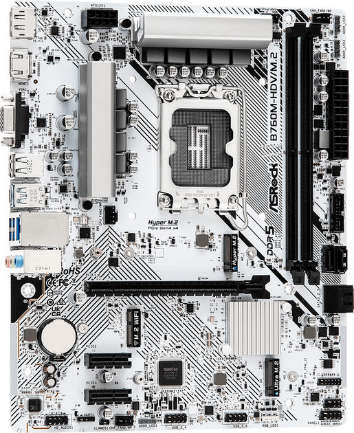 Płyta główna ASRock B760M-HDV/ M.2 (s1700, Intel B760, PCI-Ex16) - obraz 2