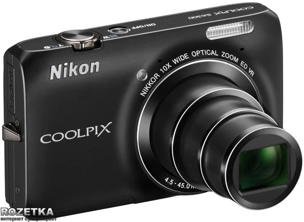 Фотоаппарат Nikon Coolpix S6300 Black (VMA931E1) купить на ROZETKA