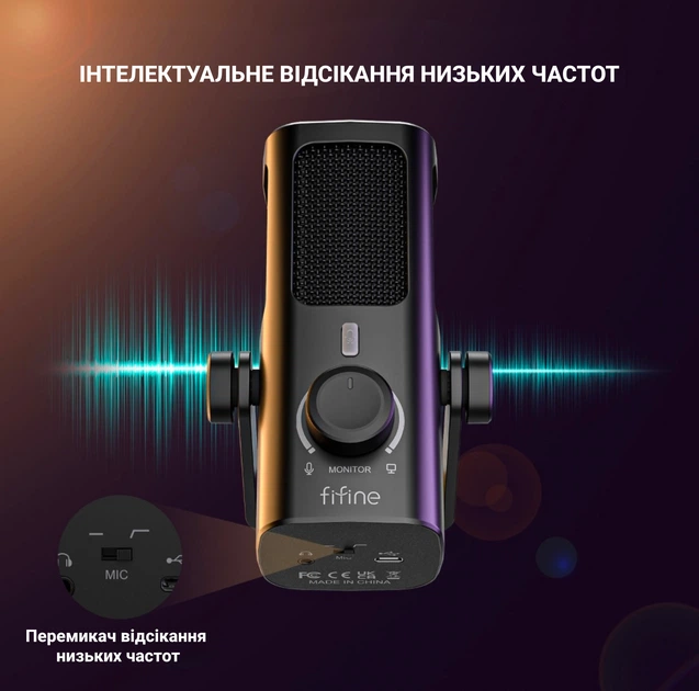 Микрофон конденсаторный Fifine Profile 3 USB Black – фото, отзывы