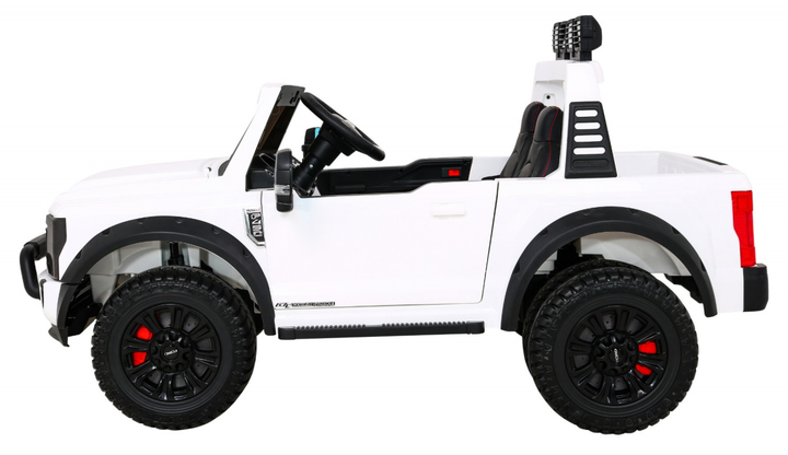Samochód elektryczny dla dzieci Ramiz Jeep Ford Super Duty Biały (5903864951240) - obraz 4
