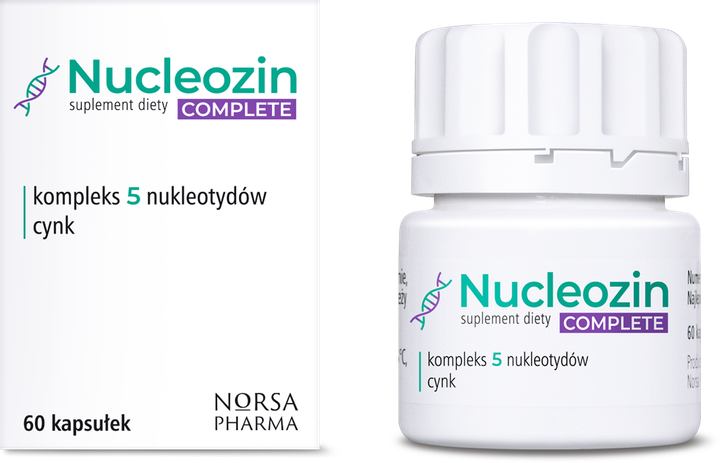 Дієтична добавка Norsa Pharma Nucleozin Complete 60 капсул (5905669770101) - зображення 1