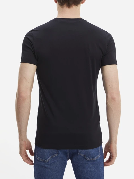 Koszulka męska bawełniana Calvin Klein Jeans J30J320935BEH 2XL Czarna (8719855868964) - obraz 2