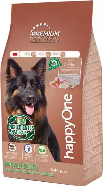 Shucha karma dla psów HappyOne Adult Dog Hypoallergenic 4 kg (5600760440969) - obraz 1