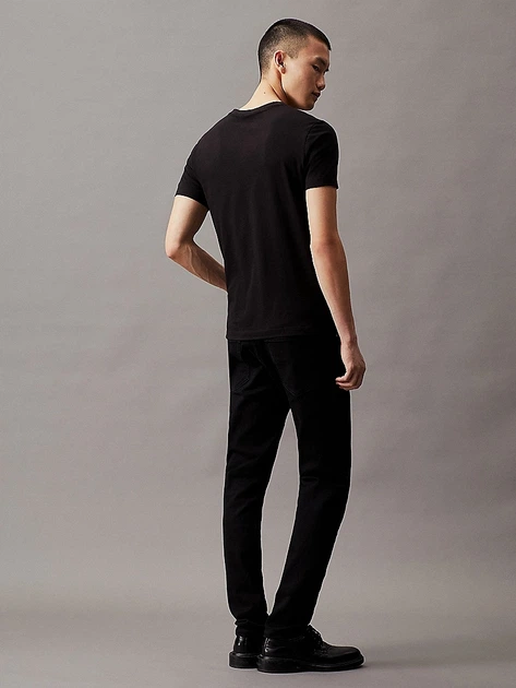 Koszulka męska bawełniana Calvin Klein Jeans J30J320936BEH 2XL Czarna (8719855869183) - obraz 4