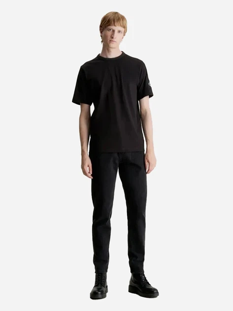 Футболка бавовняна чоловіча Calvin Klein Jeans J30J323484BEH XL Чорна (8720108076821) - зображення 3