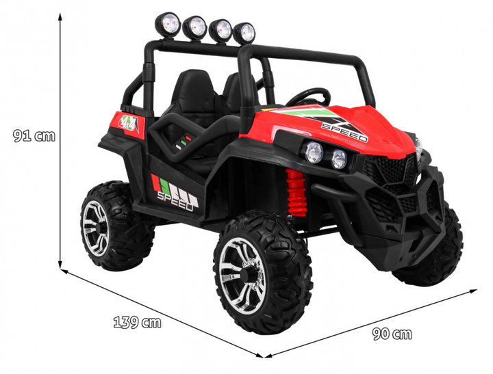 Електромобіль для дітей Ramiz Grand Buggy Strong Lift Червоний (5903864951356) - зображення 4