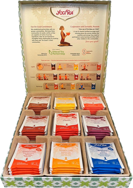 Набір чаю Yogi Tea Selection Box у подарунковій коробці 9 х 5 шт (4012824723498) - зображення 1