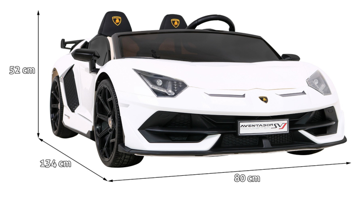 Samochód elektryczny dla dzieci Ramiz Lamborghini SVJ Drift Biały (5903864913972) - obraz 4