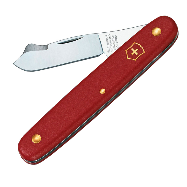 Ніж складний, садовий Victorinox (100мм, 2 Функції), червоний 3.9040 - зображення 1