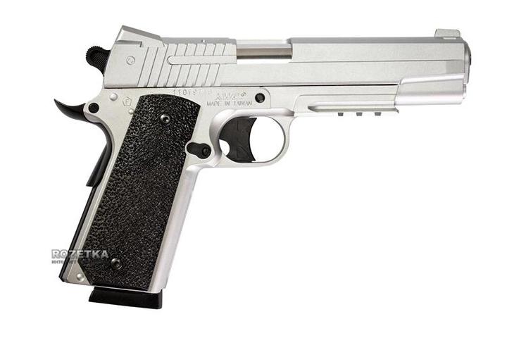 Пневматический пистолет KWC KM42(ZS) Silver - изображение 2