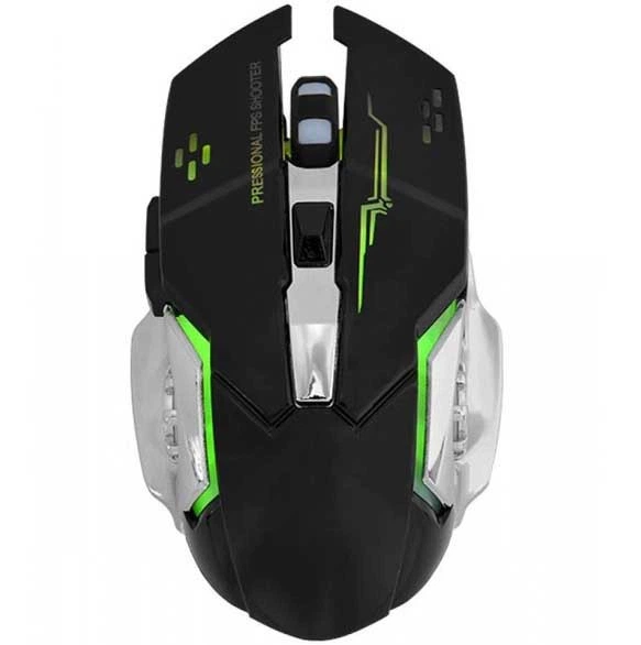 Игровая компьютерная мышь RIAS T2 беспроводная с RGB подсветкой Black (3_05061) - изображение 4