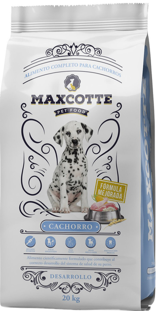 Сухий корм Maxcotte Cachorro для цуценят та годуючих собак 20 кг (8436005010430) - зображення 1