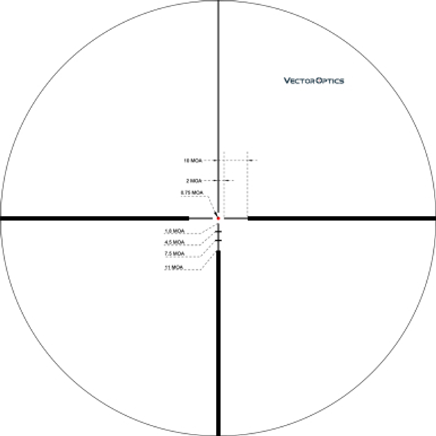 Прицел оптический Vector Optics Continental 2-12x50 (30 мм) illum. SFP - изображение 2