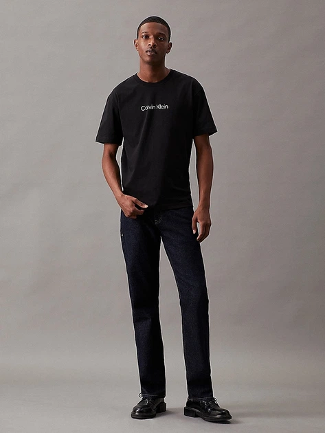 Футболка бавовняна чоловіча Calvin Klein K10K111346BEH S Чорна (8720107899551) - зображення 3