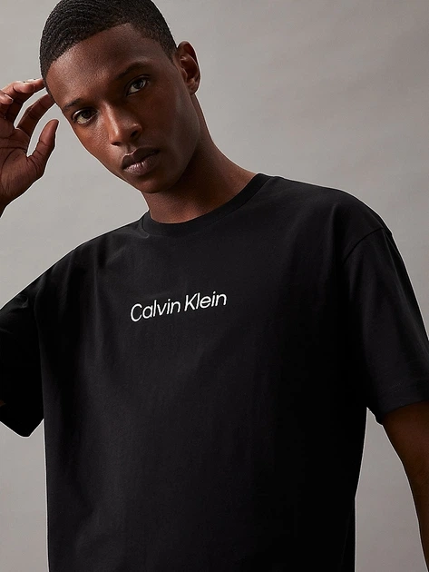 Футболка бавовняна чоловіча Calvin Klein K10K111346BEH M Чорна (8720107899568) - зображення 4