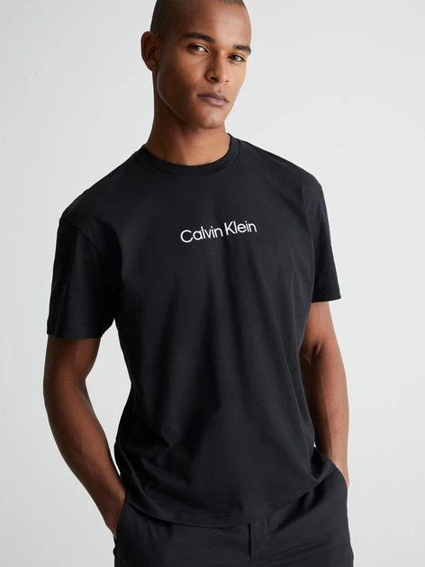Koszulka męska bawełniana Calvin Klein K10K111346BEH L Czarna (8720107899575) - obraz 5