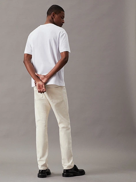 Футболка бавовняна чоловіча Calvin Klein K10K111346YAF S Біла (8720107899797) - зображення 4