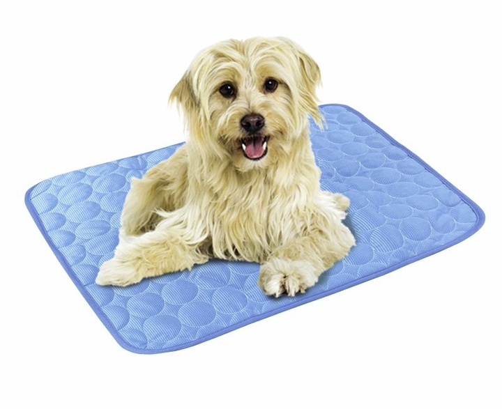 Охлаждающий коврик для собак и котов Nobby Light Cooling Mat Голубой M 62x50 см 61011 - изображение 2