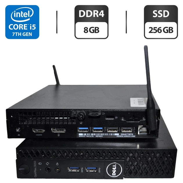 Неттоп Dell OptiPlex 3050 USFF / Intel Core i5-7500T (4 ядра по 2.7 - 3.3 GHz) / 8 GB DDR4 / 256 GB SSD / Intel HD Graphics 630 / Wi-Fi / Windows 11 Pro б/в - Фото 1 Неттоп Dell OptiPlex 3050 USFF / Intel Core i5-7500T (4 ядра по 2.7 - 3.3 GHz) / 8 GB DDR4 / 256 GB SSD / Intel HD Graphics 630 / Wi-Fi / Windows 11 Pro б/в - зображення 1