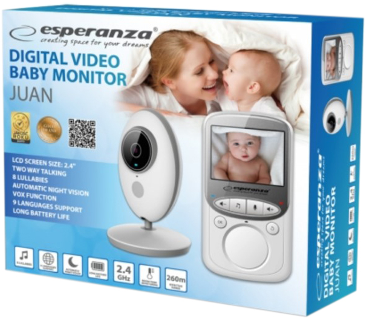 Цифровая видеоняня Esperanza EHM003 JUN LCD 2.4" (5901299955215) - изображение 2